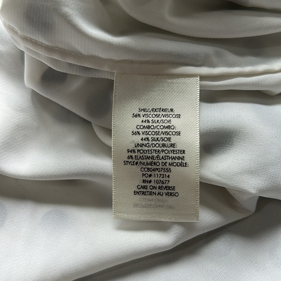 Alice and Olivia Mable Midlength Ruffle Mock Wrap Dress Polka Dot Black White 6 - Picture 10 of 15